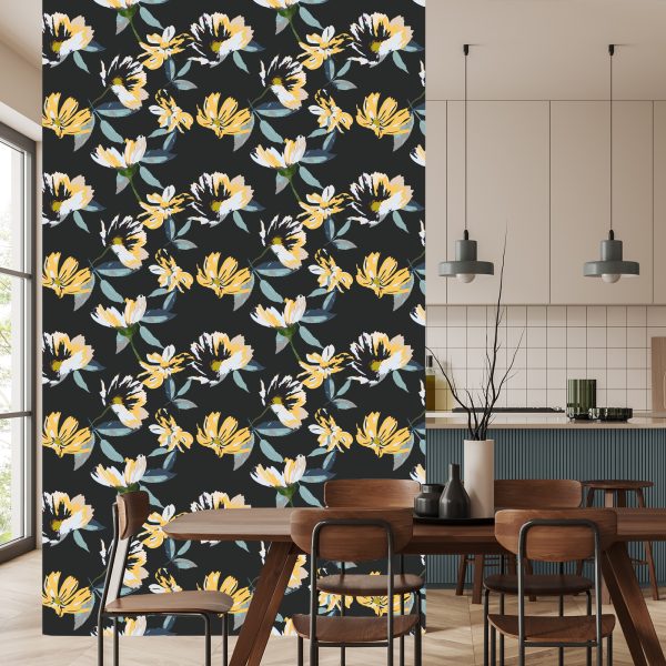 Behang Bloemenpatroon - Afbeelding 4