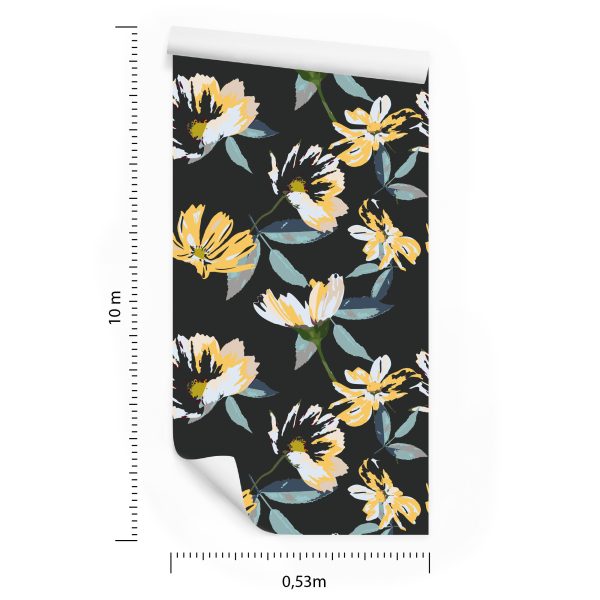 Behang Bloemenpatroon - Afbeelding 8