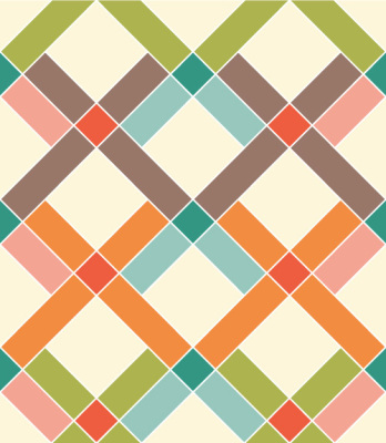 Behang Geometrisch - Kleurrijke Diamanten - Afbeelding 2