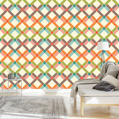 Behang Geometrisch - Kleurrijke Diamanten - Afbeelding 3