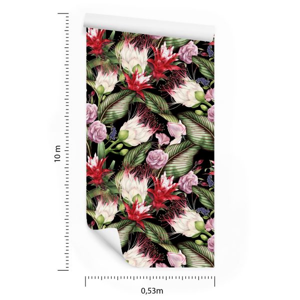 Behang Veelkleurige Bloemen - Afbeelding 8