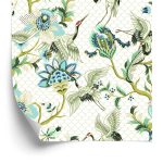 Behang Vogels En Planten Ornamenten