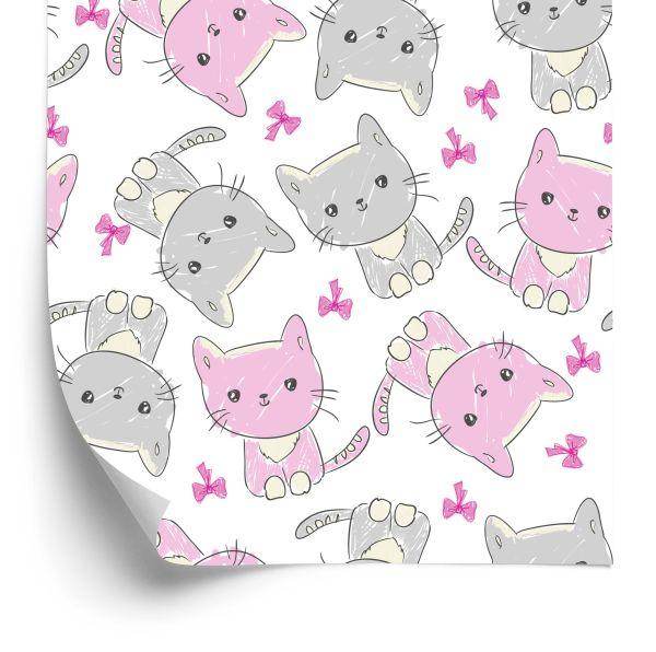 Behang Voor Kinderen - Happy Cats