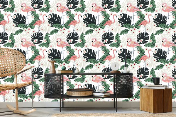 Behang Flamingo's - Afbeelding 5