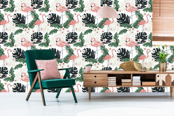 Behang Flamingo's - Afbeelding 6