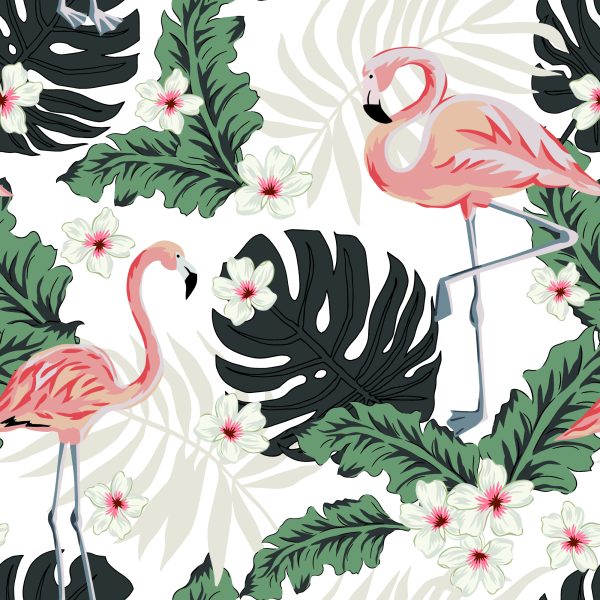Behang Flamingo's - Afbeelding 2