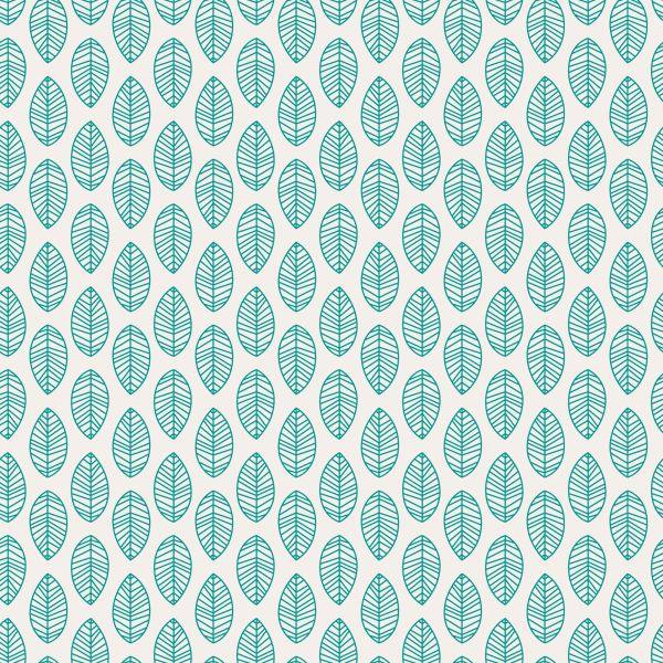 Behang Klassieke Delicate Bladeren In Retrostijl - Afbeelding 2
