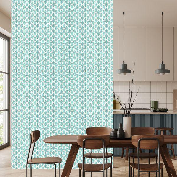 Behang Klassieke Delicate Bladeren In Retrostijl - Afbeelding 4