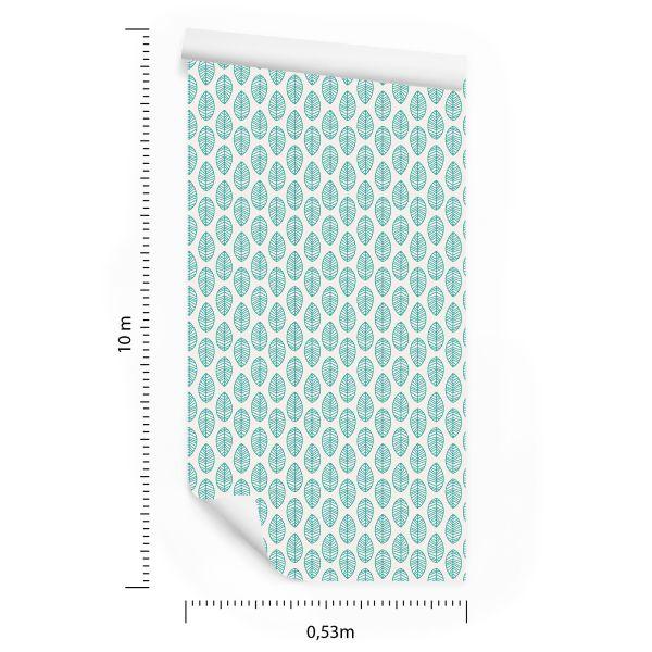 Behang Klassieke Delicate Bladeren In Retrostijl - Afbeelding 8