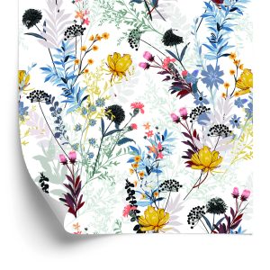 Behang Veld Bloemen