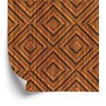 Behang Houten Geometrisch Retro Patroon
