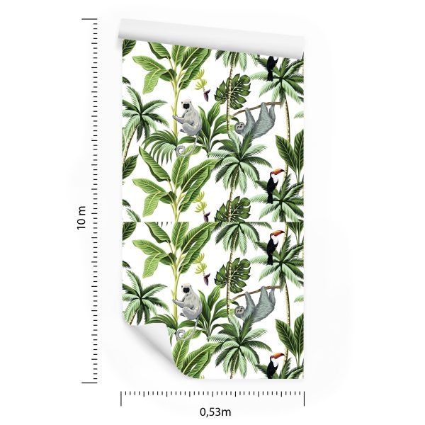 Behang Dieren, Vogels En Bomen - Afbeelding 8