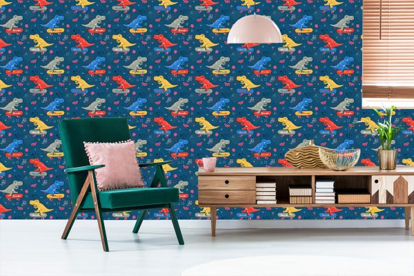Behang Skateboards Krokodillen Voor Een Kinderkamer - Afbeelding 6