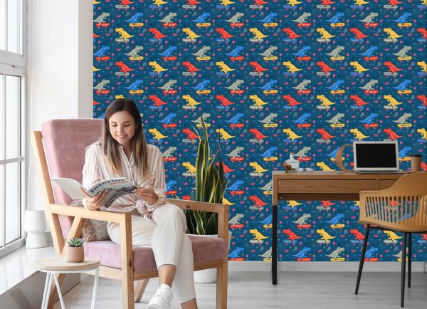 Behang Skateboards Krokodillen Voor Een Kinderkamer - Afbeelding 7