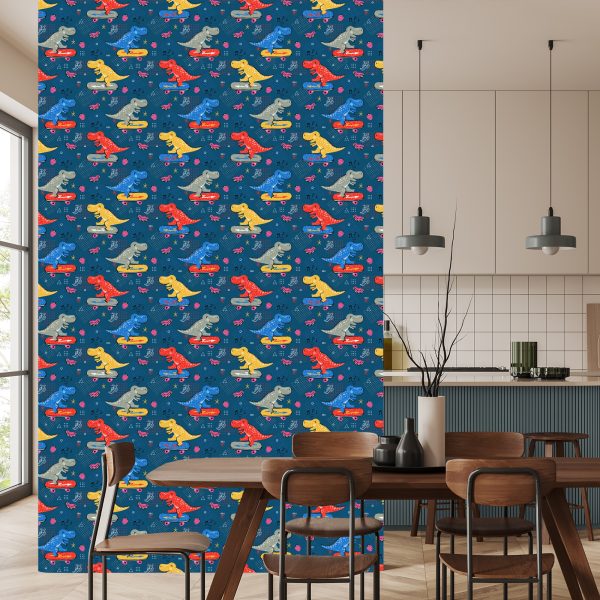 Behang Skateboards Krokodillen Voor Een Kinderkamer - Afbeelding 4