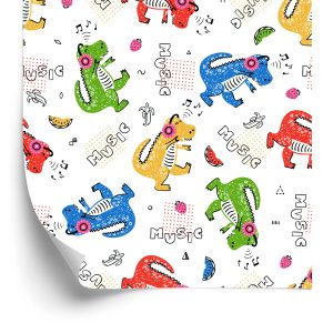 Behang Kleurrijke Krokodillenbriefjes Voor De Kinderkamer