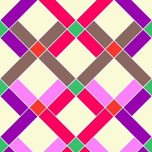 Behang Geometrisch - Kleurrijke Diamanten - Afbeelding 2
