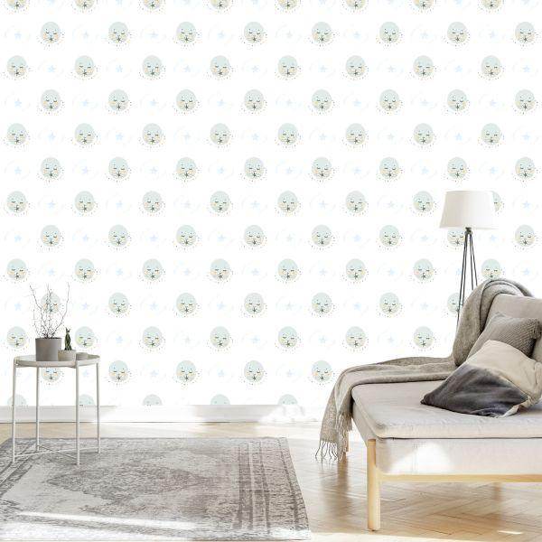Behang Voor Kinderen Moons In Scandinavische Stijl - Afbeelding 3