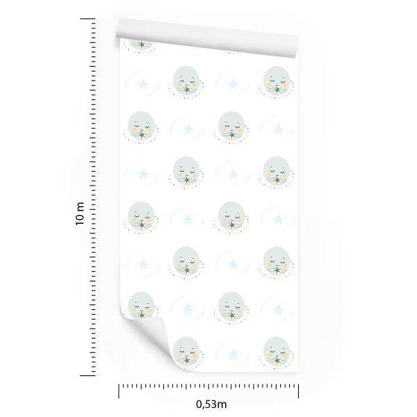 Behang Voor Kinderen Moons In Scandinavische Stijl - Afbeelding 8