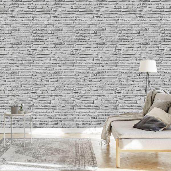 Behang Heldere Baksteen - 3D-Effect - Afbeelding 3