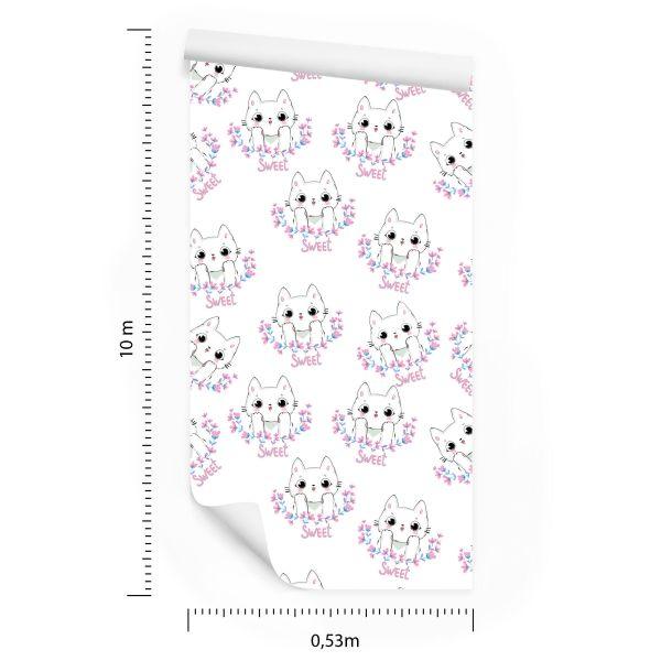 Behang Voor Kinderen - Lieve Kittens - Afbeelding 8