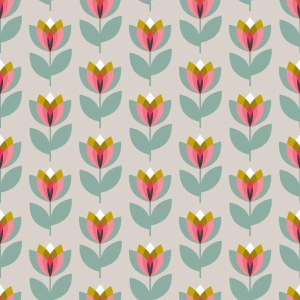 Behang Natuurbloemen In De Scandinavische Woonkamer - Afbeelding 2