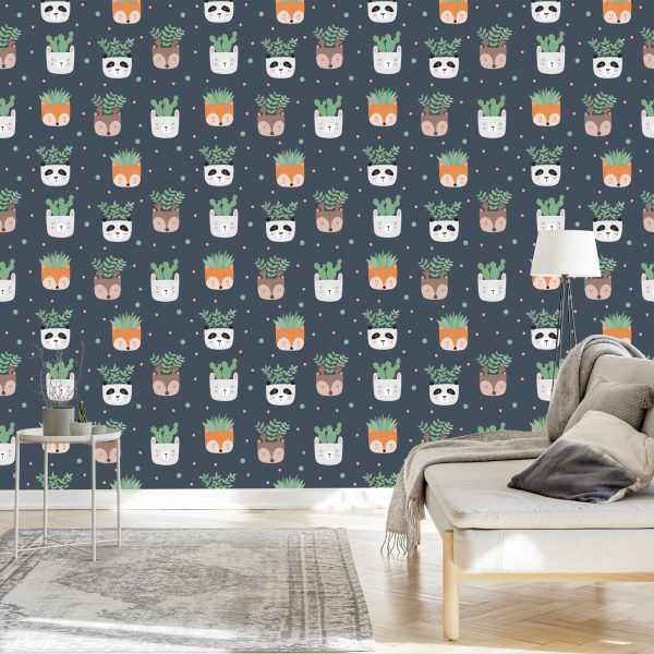 Behang Planten Dieren - Afbeelding 3