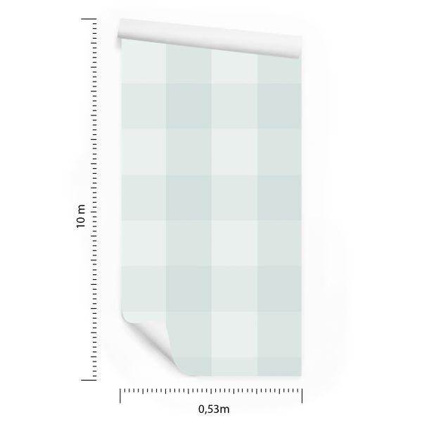 Behang Geruit In Grijstinten Voor De Woonkamer - Afbeelding 8