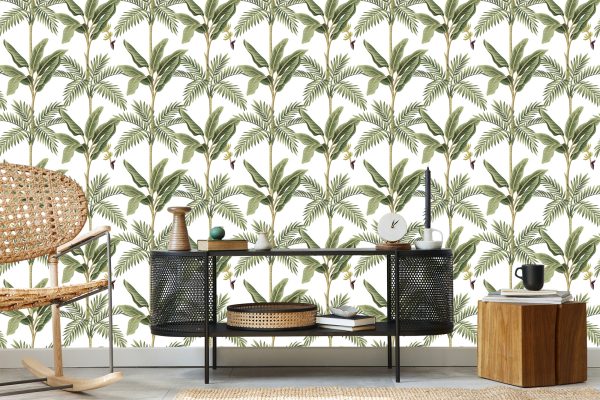 Behang Bladeren Groen Slaapkamer Woonkamer - Afbeelding 5
