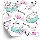 Behang Voor Kinderen - Slapende Katten