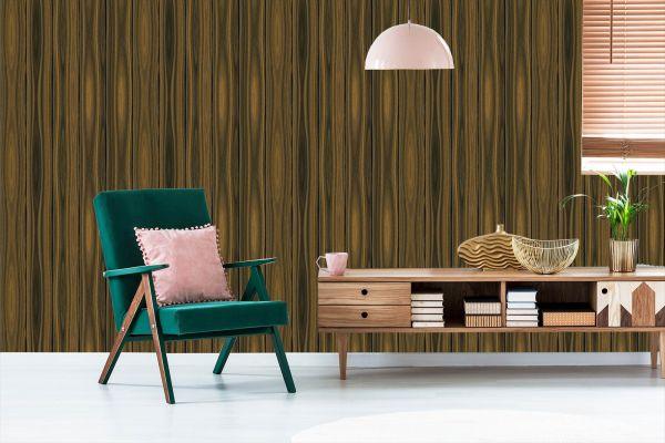 Behang Verticale Houten Planken - Afbeelding 6