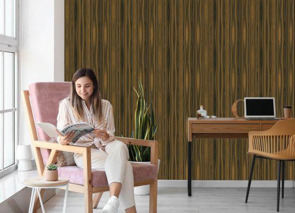 Behang Verticale Houten Planken - Afbeelding 7