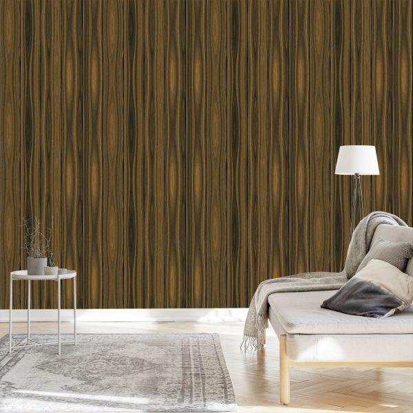 Behang Verticale Houten Planken - Afbeelding 3