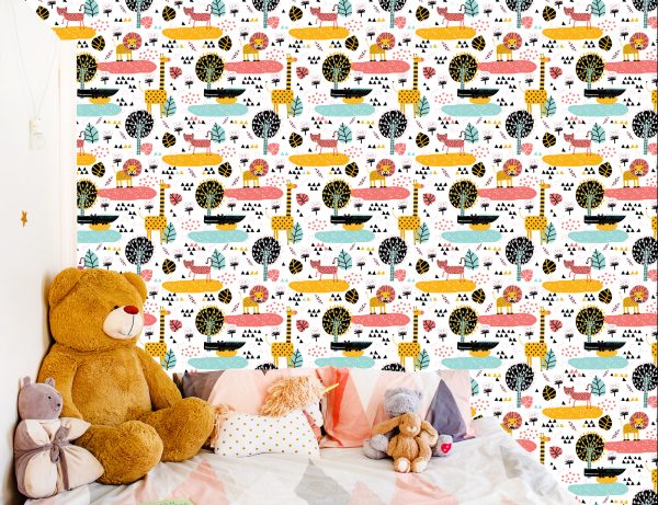 Behang Voor Meisjes, Safari, Dieren, Leeuwen - Afbeelding 6