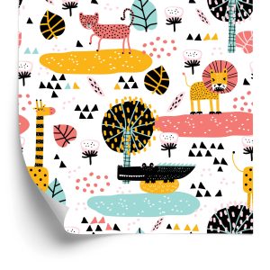 Behang Voor Meisjes, Safari, Dieren, Leeuwen