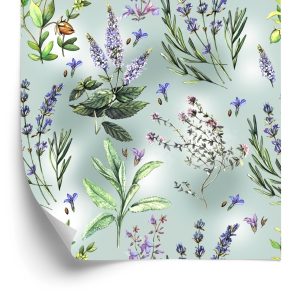 Behang De Aard Van Lavendelbloemen
