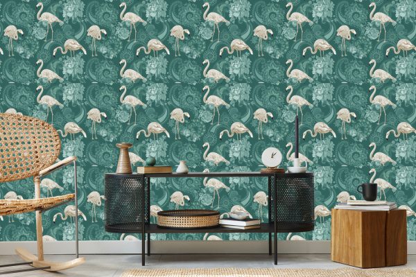 Behang Flamingo's - Afbeelding 5