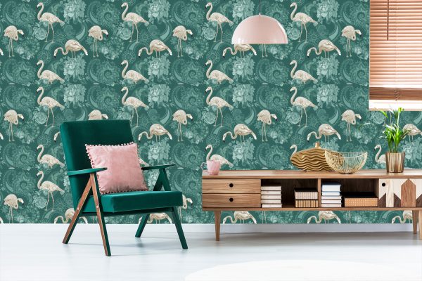 Behang Flamingo's - Afbeelding 6