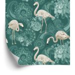 Behang Flamingo's