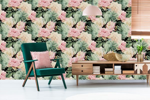 Behang Natuurlijke Rozen - Afbeelding 6