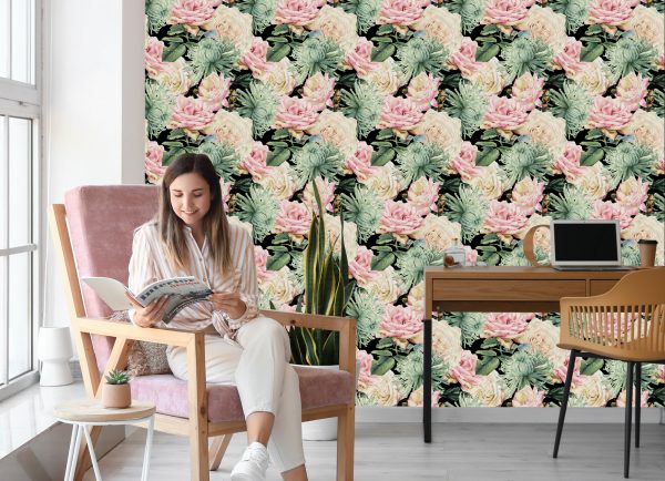 Behang Natuurlijke Rozen - Afbeelding 7