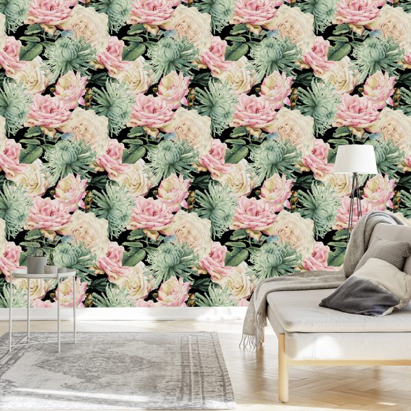 Behang Natuurlijke Rozen - Afbeelding 3