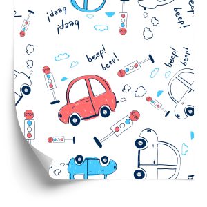 Behang Auto's, Auto's, Wolken, Voor De Kinderkamer