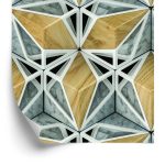 Behang 3D Marmer Hout