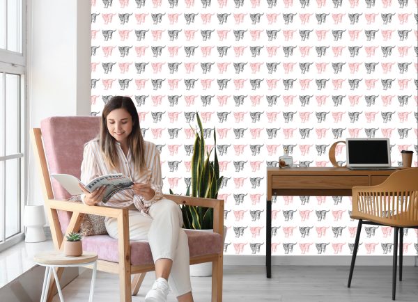 Behang Pastelkleurige Katten - Afbeelding 7