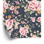 Behang Rozen Oranje Bloemen