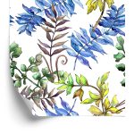 Behang Kleurrijke Bladeren - Aquarel