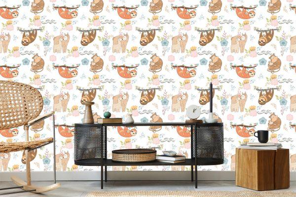 Behang Voor Kinderen - Vrolijke Wilde Dieren - Afbeelding 5