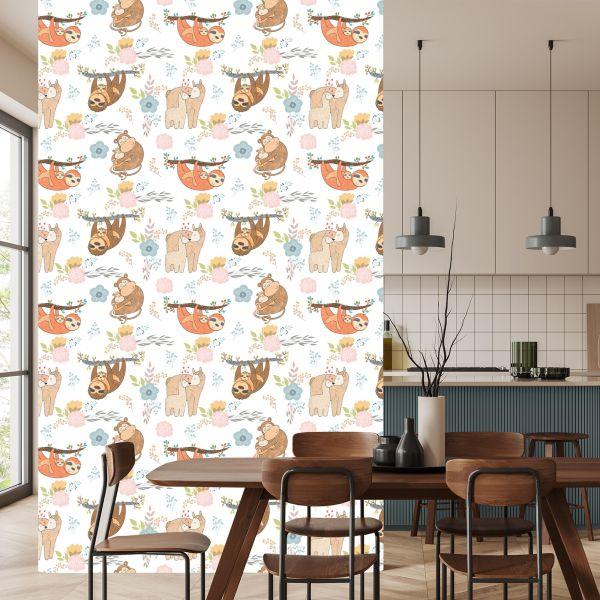 Behang Voor Kinderen - Vrolijke Wilde Dieren - Afbeelding 4