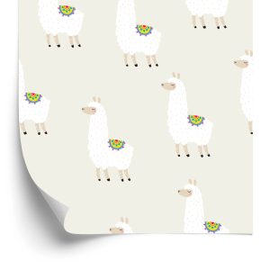 Behang De Lama Dieren Voor Jongenskamer